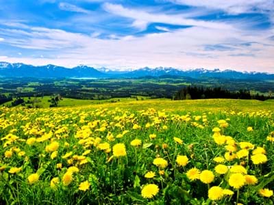 Bernbeuren-Auerberg Landschaft um den Auerberg