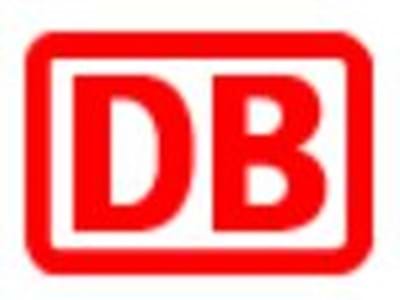 DB-Logo in roter Schrift DB