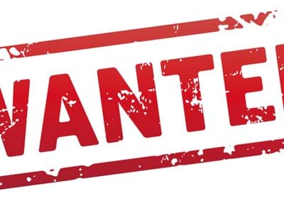 Wanted Rote Schrift: Wanted