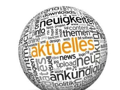 Aktuelles_web Ball mit der Aufschrift