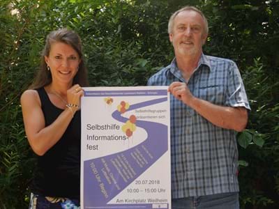 Veronika Schägger und Ronald Weber vom Selbsthilfebüro Veronika Schägger und Ronald Weber vom Selbsthilfebüro