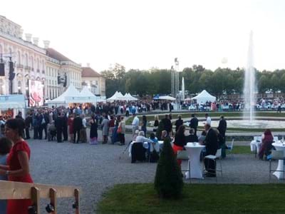 Sommerempfang-Schloß-Schleißheim Abendstimmung beim Sommerempfang des Bayerischen Landtags