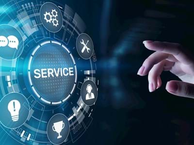 Business-Technologie-Schalftfläche auf virtuellem Bildschirm Business-Technologie-Schalftfläche auf virtuellem Bildschirm