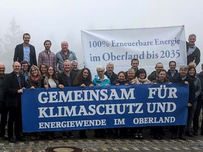 Stellv. Landrat Karl-Heinz (2.v.l.) mit den Teilnehmern des Klimaschutzgipfels