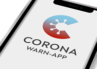 Smartphone mit Corona Warn-App