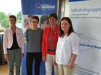 Selbsthilfekontaktstelle und -gruppe Migräne im Fokus Infoveranstaltung - Die Selbsthilfekontaktstelle Weilheim und die Migräne Liga e. V. Deutschland stellten am 22. Juni das Thema „Migräne im Focus“ in den Abendstunden im Zugspitzsaal des Landratsamts vor.
