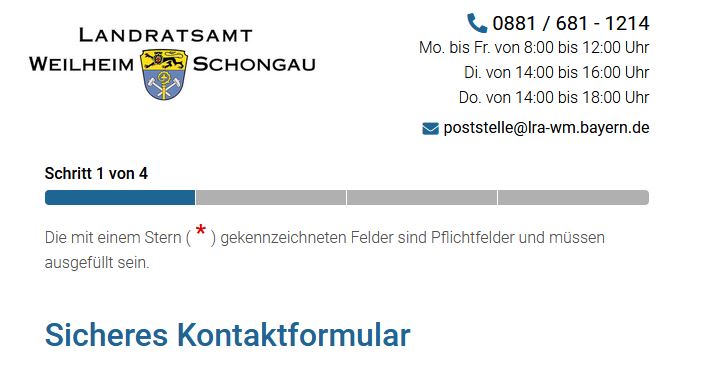 Sicheres Kontaktformular