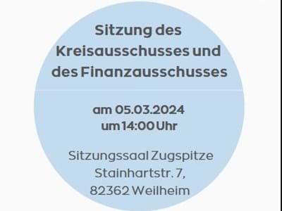Kreis- und Finanzausschuss-Sitzung Kreis- und Finanzausschuss-Sitzung