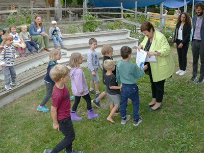 Die stolzen Sieger des Kindergartenradelns 2025: Die Kinder des Kindergarten St. Johann Peißenberg