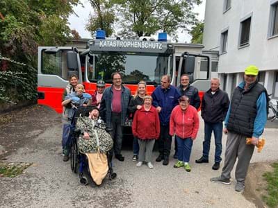 Besuchsgruppe der Herzogsägmühle