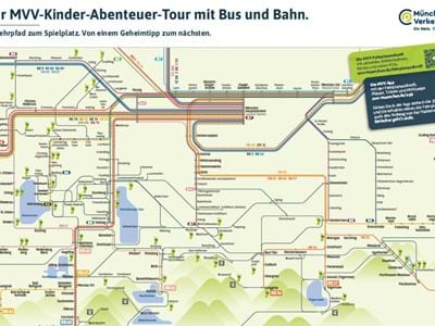 Liniennetzplan MVV-Kinder-Abentuer Tour